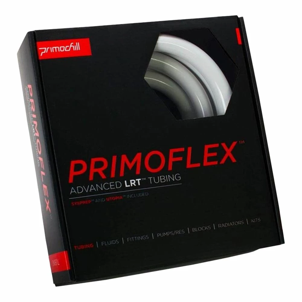 PrimoChill PrimoFlex 3/8" (10 Mm) X 5/8" (16 Mm) Advanced LRT Tubing 10 Ft. - Elegant White 2 PrimoChill PrimoFlex 3/8" (10 Mm) X 5/8" (16 Mm) Advanced LRT Tubing 10 Ft. - Elegant White - Image 2