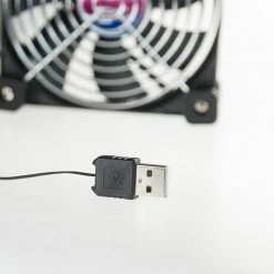 Evercool F-UFAN-12 EL Bearing 120mm USB Case Fan With Controller -LIAN LI Sales 471081 167072 03 front zoom