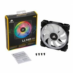 Corsair LL140 RGB Hydraulic Bearing 140mm Case Fan -LIAN LI Sales 484802 447532 03 front zoom