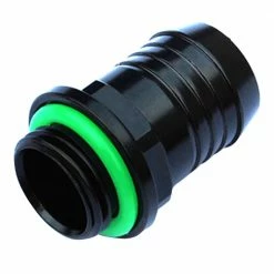 Bitspower G 1/4" Straight Barbed Fitting - Black