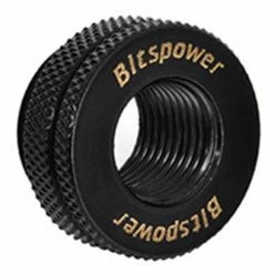 Bitspower G 1/4" Female To Female Pass Through Fitting - Matte Black