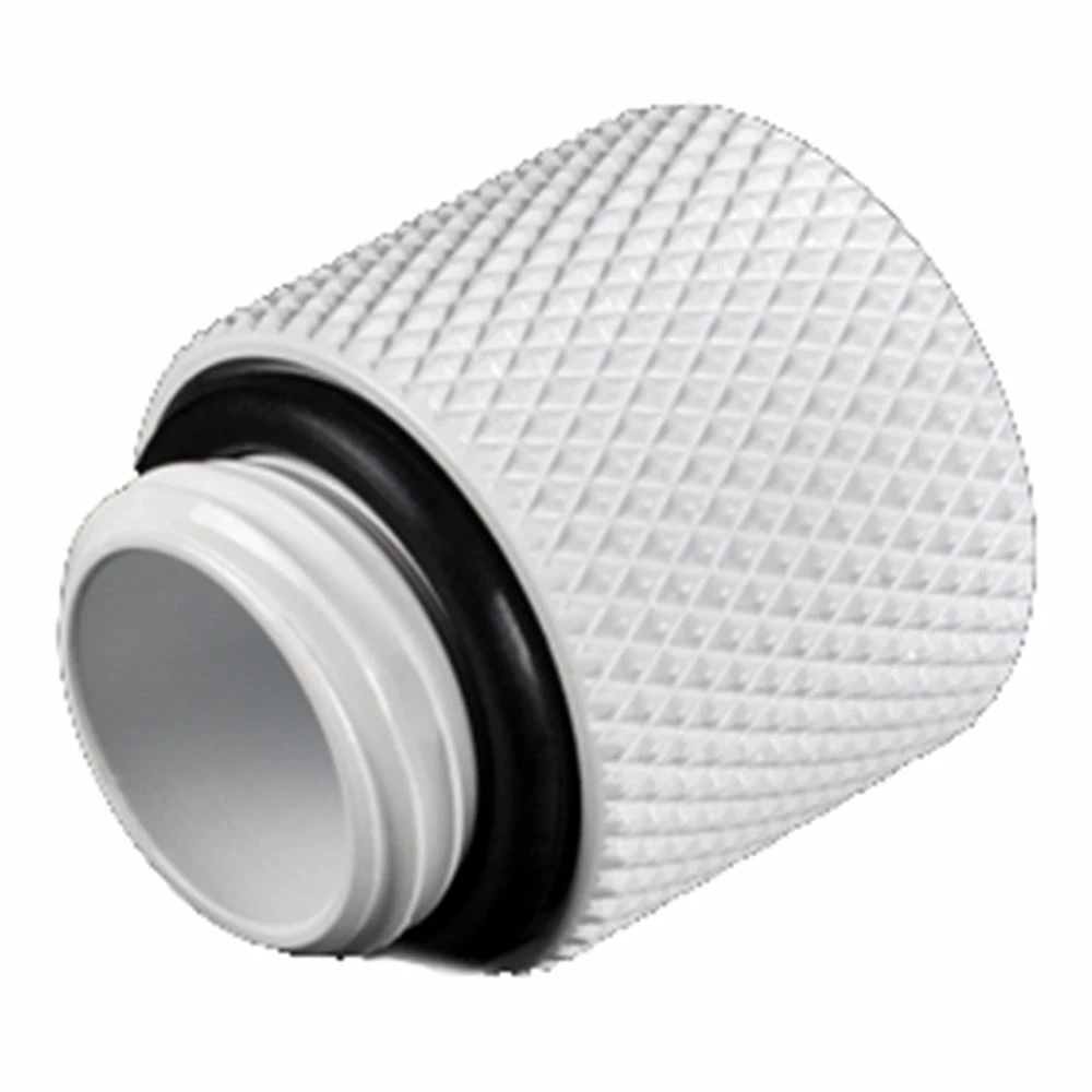 Bitspower G 1/4" Male To Female Straight Extender - White 1 Bitspower G 1/4" Male To Female Straight Extender - White