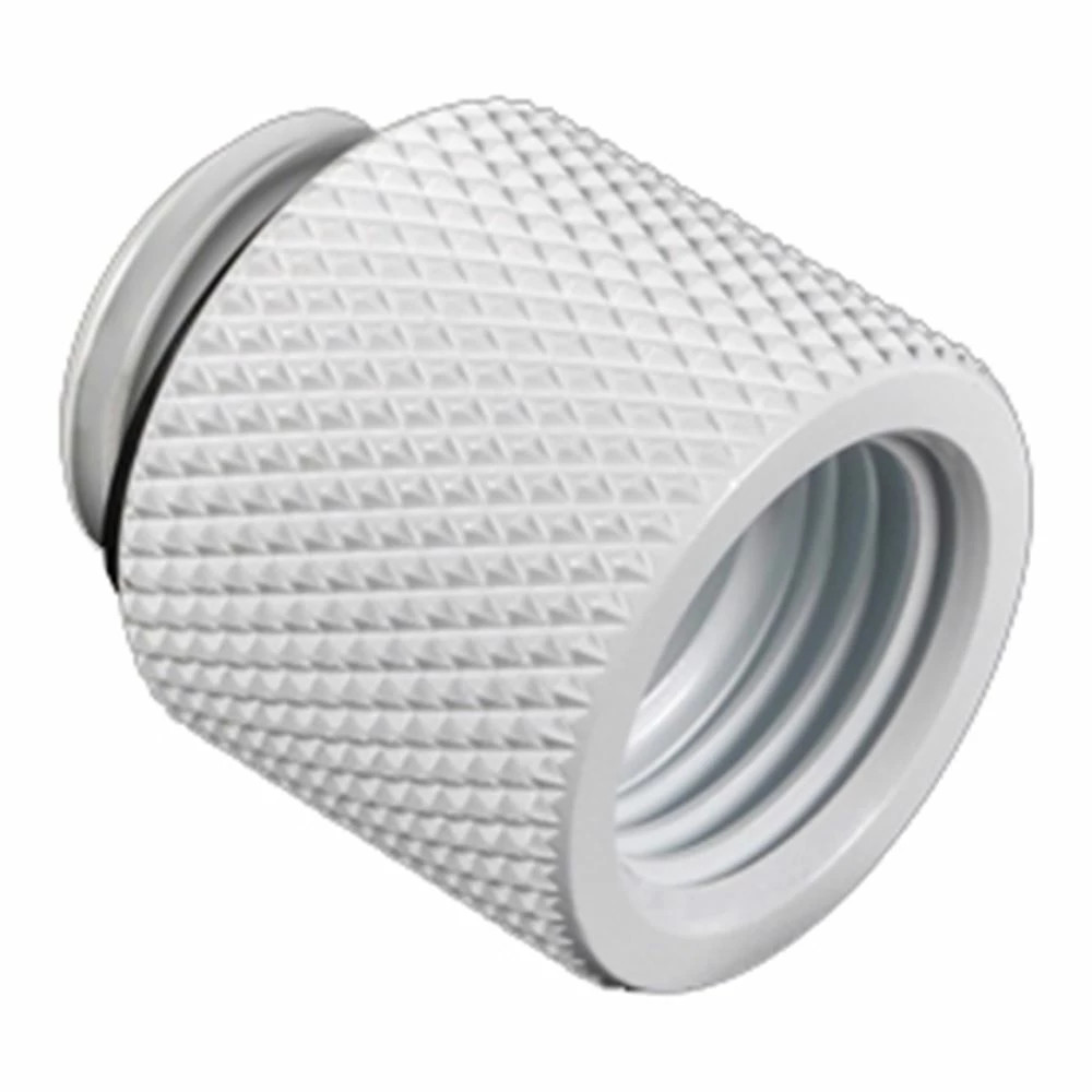 Bitspower G 1/4" Male To Female Straight Extender - White 2 Bitspower G 1/4" Male To Female Straight Extender - White - Image 2