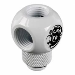 Bitspower G 1/4" Q-Rotary Swivel Adapter Fitting - Deluxe White