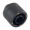 Bitspower G 1/4" Straight Compression Fitting - Black