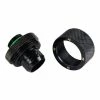Bitspower G 1/4" Straight Compression Fitting - Black