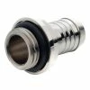 Bitspower G 1/4" Straight Barbed Fitting - Silver