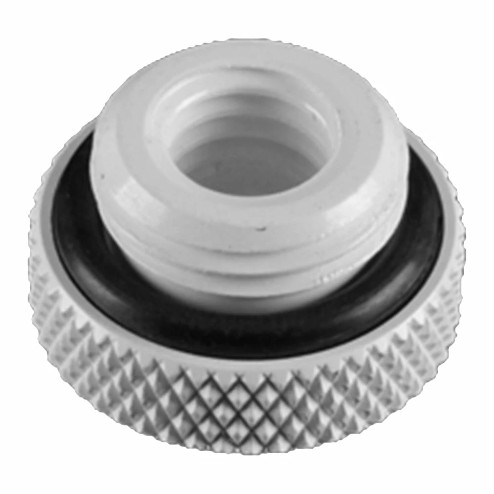 Bitspower G 1/4" Plug Fitting With O-Ring - Deluxe White 2 Bitspower G 1/4" Plug Fitting With O-Ring - Deluxe White - Image 2