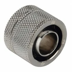 Bitspower G 1/4" Straight Compression Fitting - Black Sparkle
