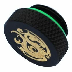 Bitspower G 1/4" Plug Fitting With O-Ring - Black