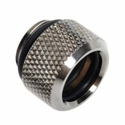 Bitspower G 1/4" Straight Compression Fitting - Black Sparkle