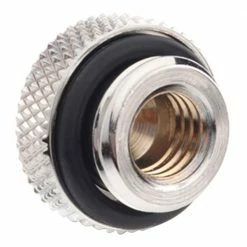 Bitspower G 1/4" Plug Fitting With O-Ring - Silver -LIAN LI Sales 486903 427781 03 front zoom
