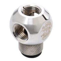 Bitspower G 1/4" Q-Rotary Swivel Adapter Fitting - Silver -LIAN LI Sales 486906 427815 03 front zoom