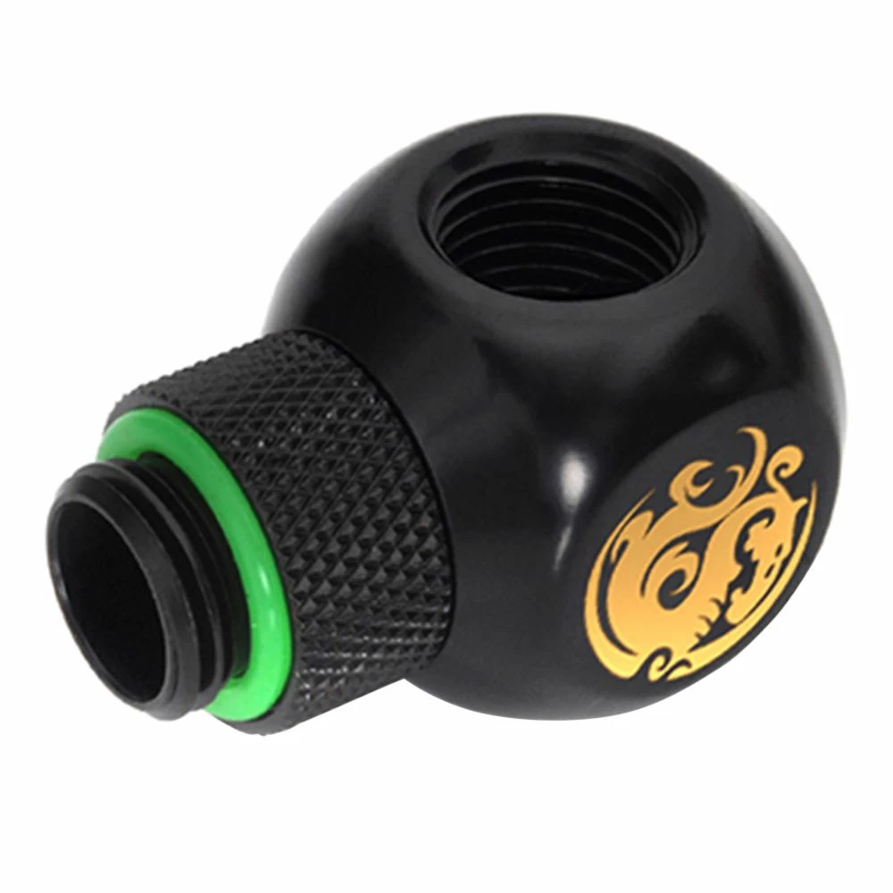 Bitspower G 1/4" T-Rotary Swivel Fitting - Matte Black 2 Bitspower G 1/4" T-Rotary Swivel Fitting - Matte Black - Image 2