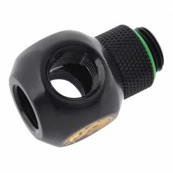 Bitspower G 1/4" Q-Rotary Swivel Fitting - Matte Black -LIAN LI Sales 486912 427872 03 front zoom