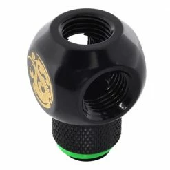 Bitspower G 1/4" Q-Rotary Swivel Fitting - Matte Black -LIAN LI Sales 486912 427872 04 front zoom