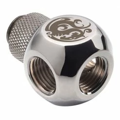 Bitspower G 1/4" Q-Rotary Swivel Adapter Fitting - Black Sparkle