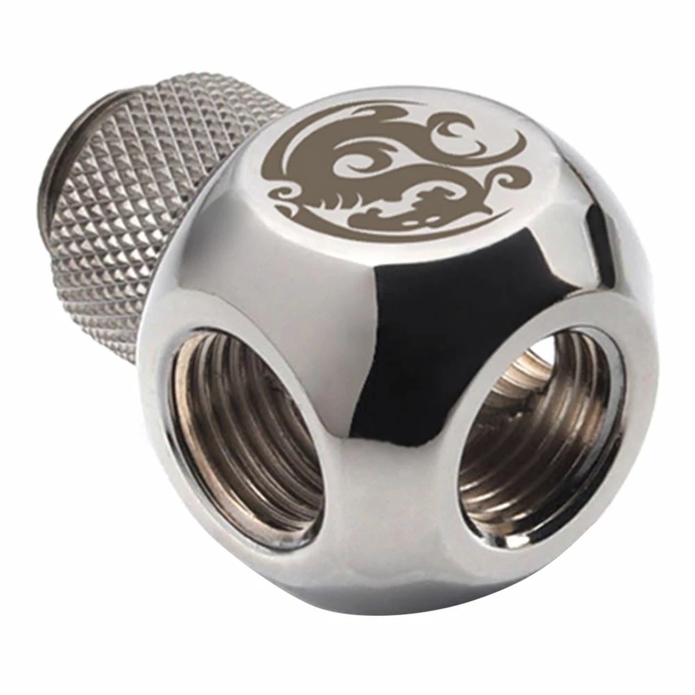 Bitspower G 1/4" Q-Rotary Swivel Adapter Fitting - Black Sparkle 1 Bitspower G 1/4" Q-Rotary Swivel Adapter Fitting - Black Sparkle