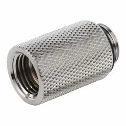 Bitspower G 1/4" 25mm Male To Female Extender - Silver -LIAN LI Sales 486926 428011 03 front zoom