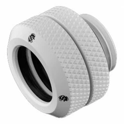 Bitspower G 1/4" OD Enhanced Straight Compression Fitting - Deluxe White