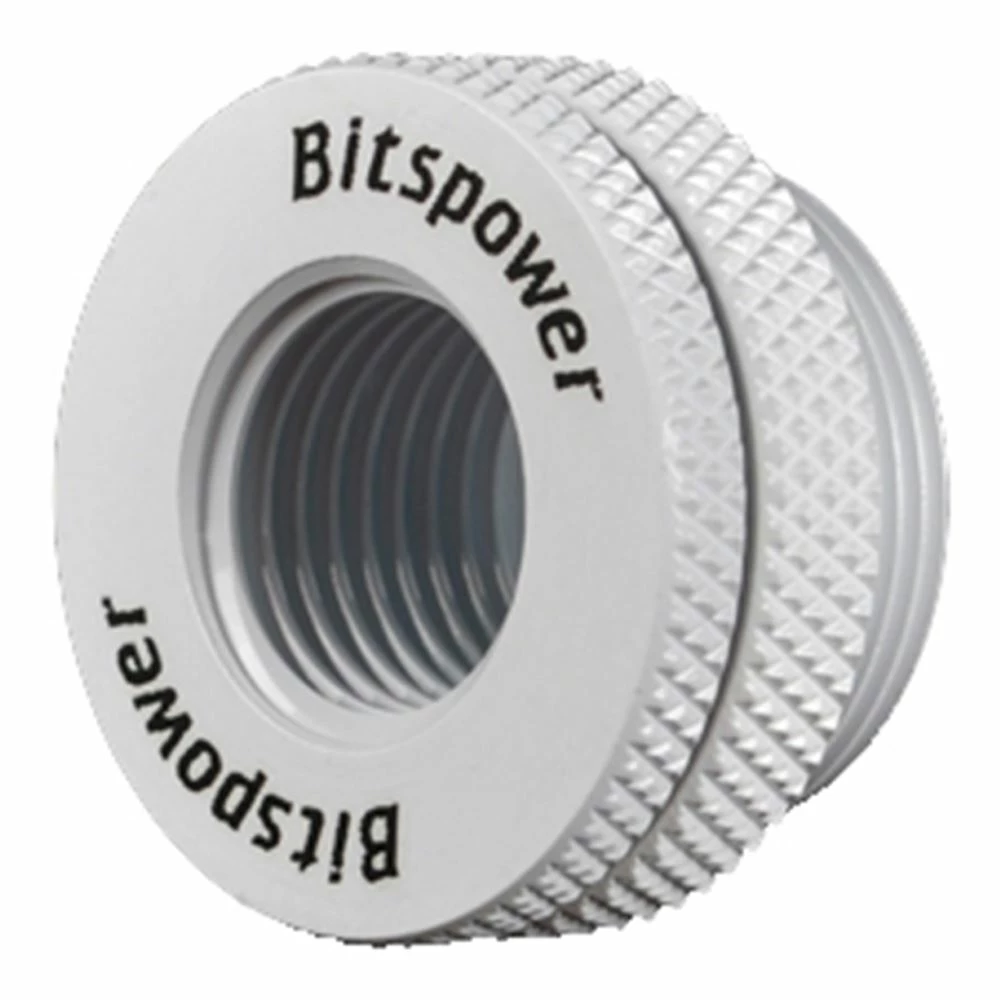 Bitspower G 1/4" Case Top Fill Port - Deluxe White 1 Bitspower G 1/4" Case Top Fill Port - Deluxe White