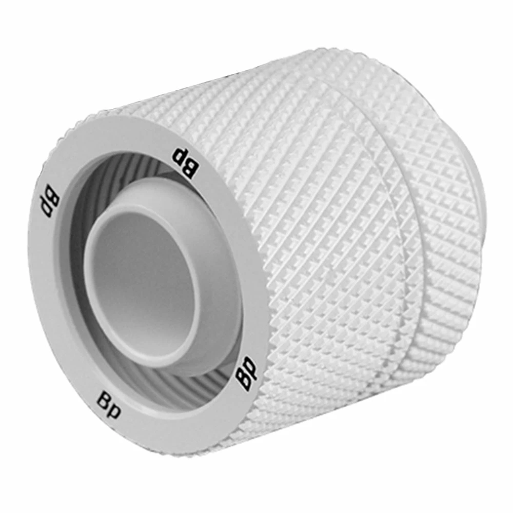 Bitspower G 1/4" Straight Compression Fitting - White 1 Bitspower G 1/4" Straight Compression Fitting - White