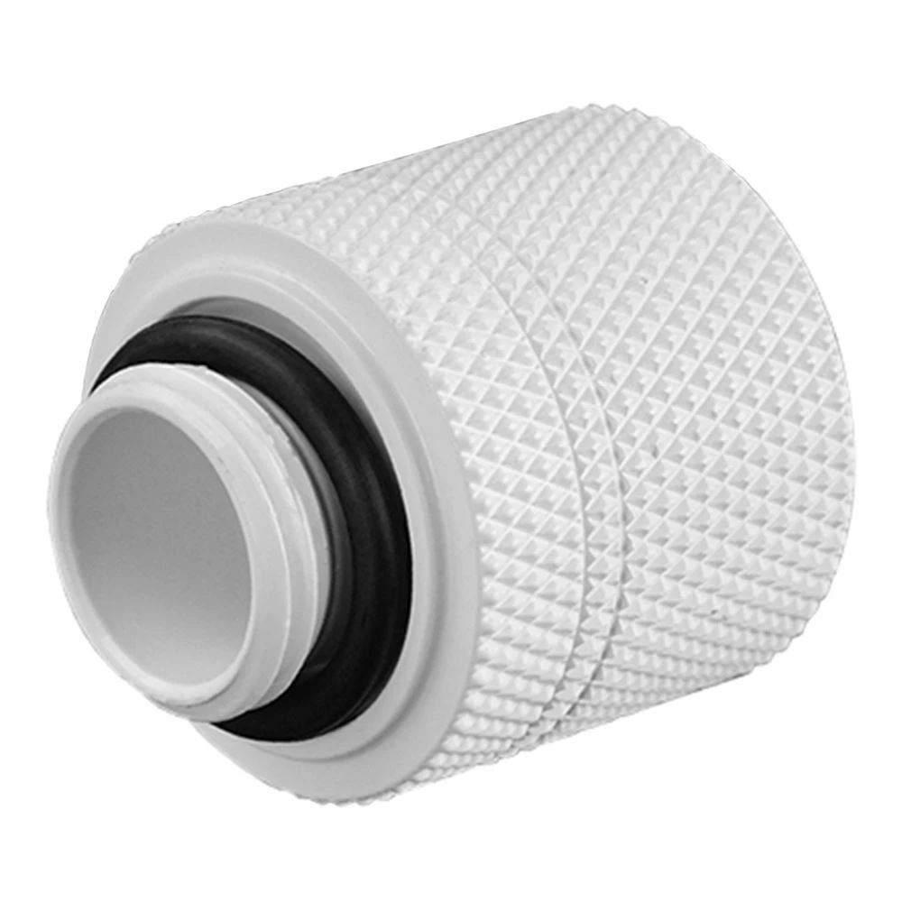 Bitspower G 1/4" Straight Compression Fitting - White 2 Bitspower G 1/4" Straight Compression Fitting - White - Image 2