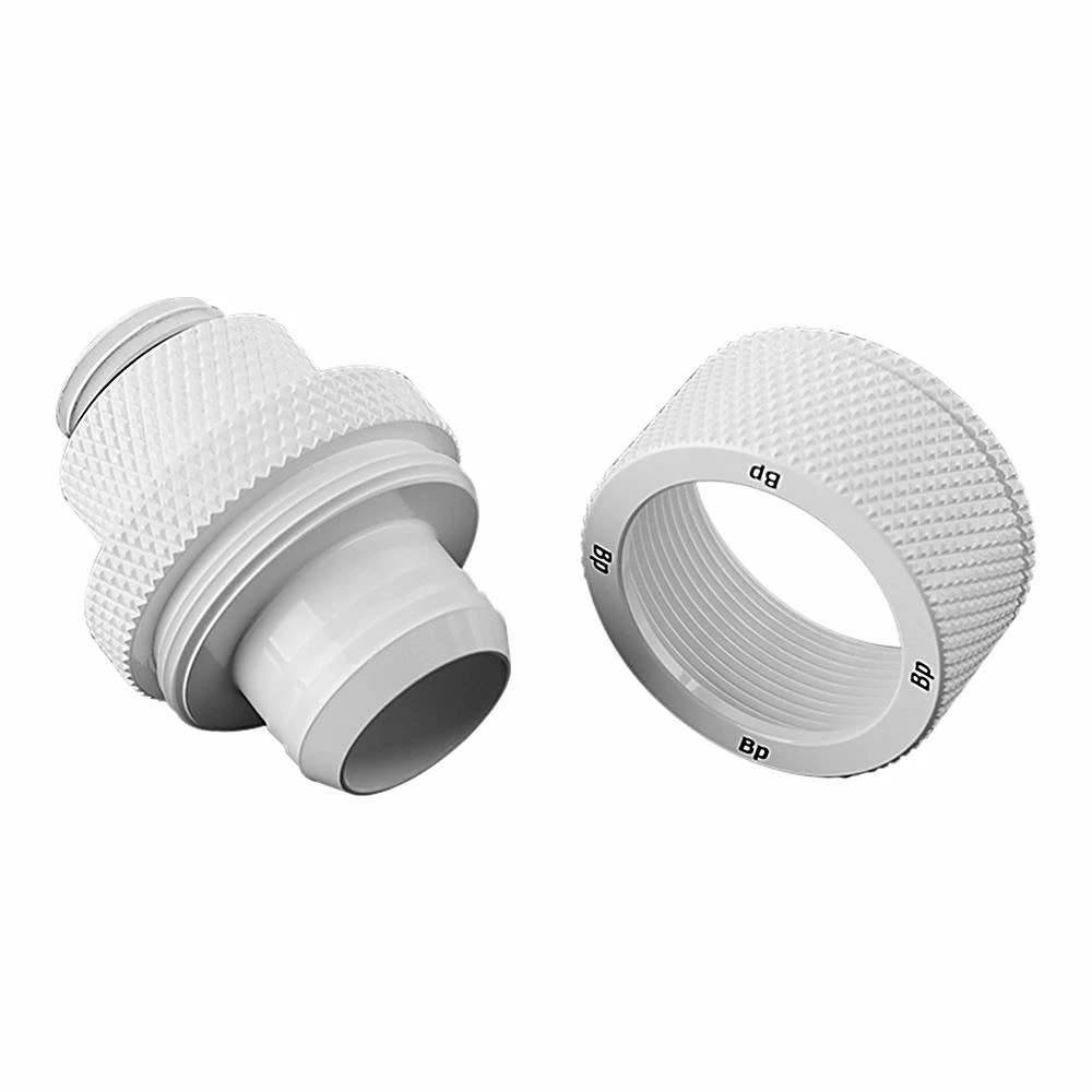 Bitspower G 1/4" Straight Compression Fitting - White 3 Bitspower G 1/4" Straight Compression Fitting - White - Image 3