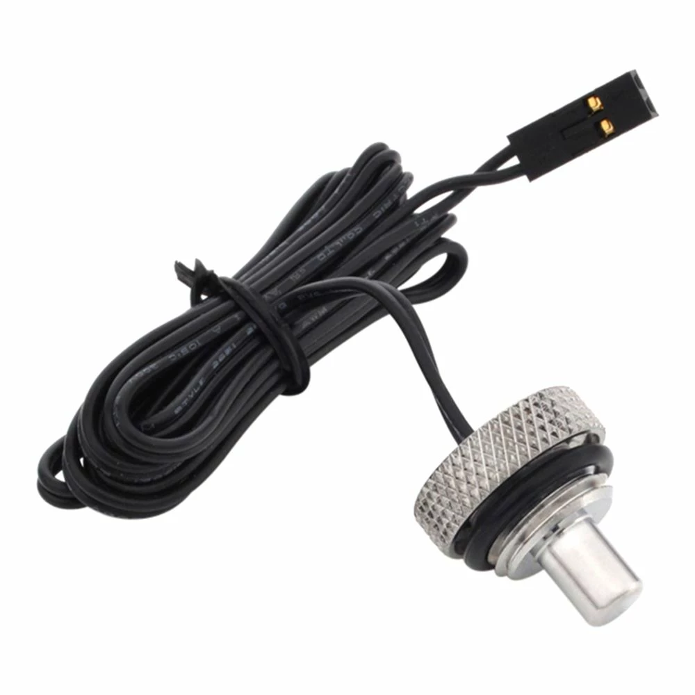 Bitspower G 1/4" Temperature Sensor Plug Fitting With O-Ring - Shining Silver 1 Bitspower G 1/4" Temperature Sensor Plug Fitting With O-Ring - Shining Silver