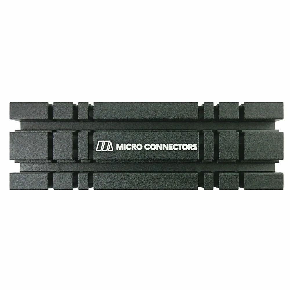 Micro Connectors M.2 2280 SSD Heat Sink Kit - Black 1 Micro Connectors M.2 2280 SSD Heat Sink Kit - Black