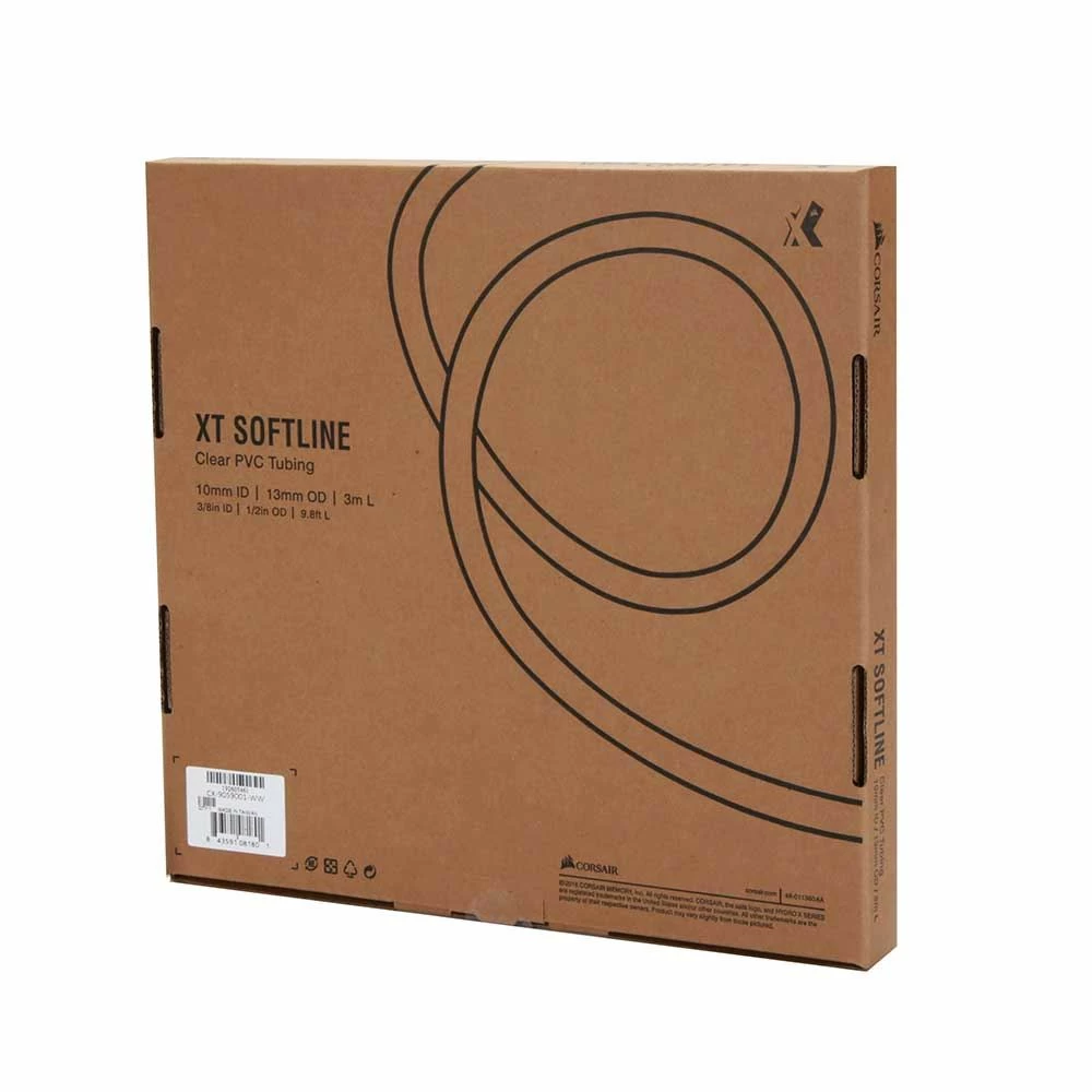 Corsair Hydro XT 3/8" (10 Mm) X 1/2" (13 Mm) Softline Tubing 3 Ft. - Clear 2 Corsair Hydro XT 3/8" (10 Mm) X 1/2" (13 Mm) Softline Tubing 3 Ft. - Clear - Image 2