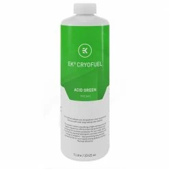 EKWB EK-CryoFuel Pre-mixed Coolant 1000ml - Acid Green -LIAN LI Sales 602147 880518 04 front zoom