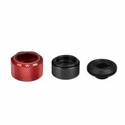 Thermaltake Pacific C-Pro G 1/4" Compression Fitting - Red, 6 Pack -LIAN LI Sales 610043 025973 03 front zoom