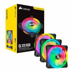 Corsair QL120 RGB Hydraulic Bearing 120mm Case Fan - 3 Pack 9 Corsair QL120 RGB Hydraulic Bearing 120mm Case Fan - 3 Pack -LIAN LI Sales 615417 051862 05 package zoom