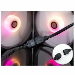 Bitspower Touchaqua Notos RGB 120mm Case Fan - 5 Pack -LIAN LI Sales 616732 051888 02 front zoom