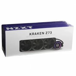 NZXT Kraken Z73 360mm CPU Water Cooling Kit W/ LCD Display -LIAN LI Sales 618682 081380 05 package zoom
