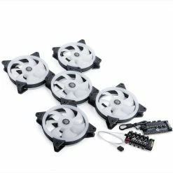 Bitspower Touchaqua Notos O RGB Hydro Bearing 120mm Case Fan - 5 Pack