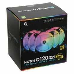 Bitspower Touchaqua Notos O RGB Hydro Bearing 120mm Case Fan - 5 Pack -LIAN LI Sales 621236 089664 04 package zoom