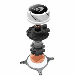 ASUS ROG Strix LC 240mm RGB Water Cooling Kit - White -LIAN LI Sales 625184 138156 03 front zoom