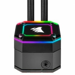 Corsair ICUE H100i ELITE CAPELLIX 240mm RGB Water Cooling Kit -LIAN LI Sales 627101 187856 04 front zoom