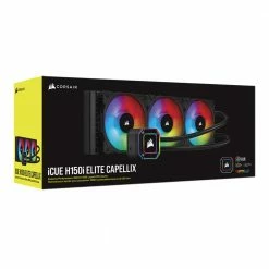 Corsair ICUE H150i ELITE CAPELLIX 360mm RGB Water Cooling Kit 13 Corsair ICUE H150i ELITE CAPELLIX 360mm RGB Water Cooling Kit -LIAN LI Sales 627103 184465 07 package zoom