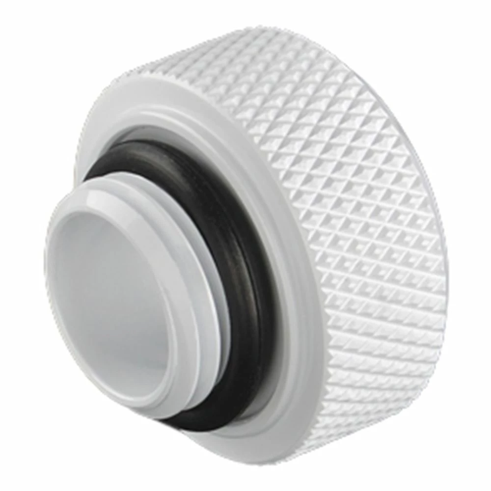 Bitspower G 1/4" Straight Compression Fitting - White 2 Bitspower G 1/4" Straight Compression Fitting - White - Image 2