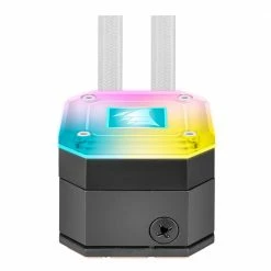Corsair ICUE H150i ELITE CAPELLIX 360mm RGB Water Cooling Kit - White -LIAN LI Sales 632326 222778 04 front zoom
