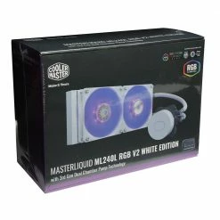 Cooler Master MasterLiquid ML240L V2 RGB White Edition 240mm RGB Water Cooling Kit -LIAN LI Sales 634283 243196 04 package zoom