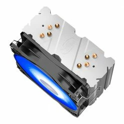 Deep Cool GAMMAXX400V2 Blue CPU Air Cooler With 4 Heatpipes, 120mm PWM Fan And Blue LED For Intel/AMD CPUs -LIAN LI Sales 637384 273896 03 front zoom
