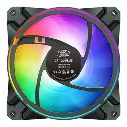 Deep Cool CF120 PLUS 120mm Case Fan - Black 3 Pack 8 Deep Cool CF120 PLUS 120mm Case Fan - Black 3 Pack -LIAN LI Sales 637446 382499 03 front zoom