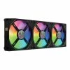 Lian Li UNI AL120 RGB Fluid Dynamic Bearing 120mm Case Fan - Black 3-Pack