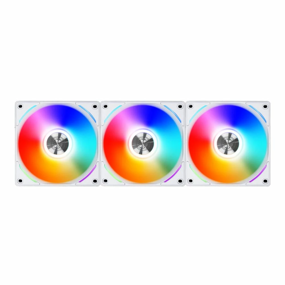 Lian Li UNI AL120 RGB Fluid Dynamic Bearing 120mm Case Fan - White 3-Pack 1 Lian Li UNI AL120 RGB Fluid Dynamic Bearing 120mm Case Fan - White 3-Pack