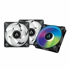 Arctic Cooling P12 RGB Fluid Dynamic Bearing 120mm Case Fan - Triple Pack -LIAN LI Sales 638720 295816 03 front zoom