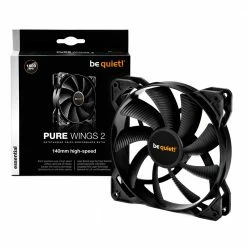 Be Quiet PURE WINGS 2 Rifle Bearing 140mm Case Fan -LIAN LI Sales 640546 337964 03 package zoom